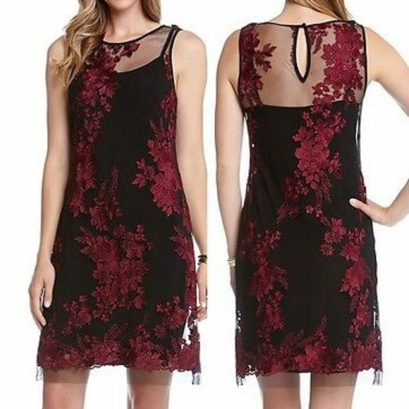 Embroidered mesh floral dress - Picture 8 of 8